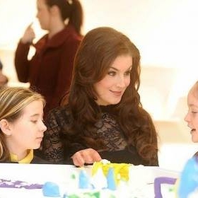 Margaret at the official opening of the Children and Arts galleries