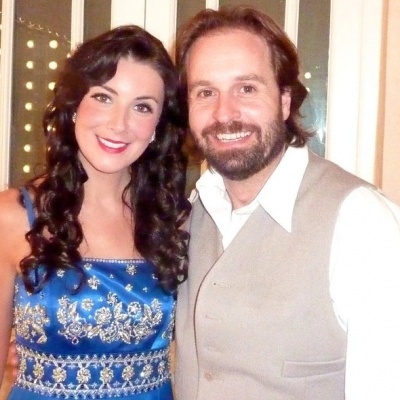 Margaret and Alfie Boe backstage