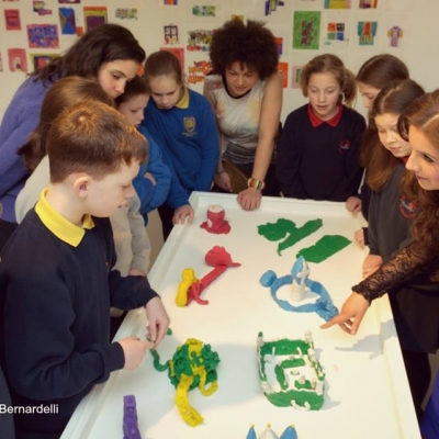 Margaret pictured at her first official event as ambassador for HRH Prince of Wales' Foundation for Children and Arts