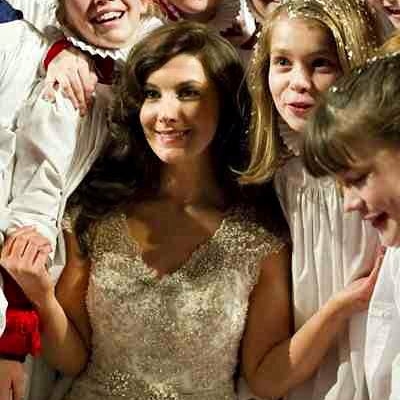 Margaret and the children's choir for Great Ormond Street Hospital