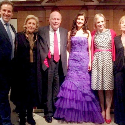 Margaret at the annual Celebrity Christmas Concert Series