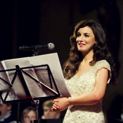 Margaret having a chat with the audience members