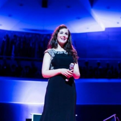 Margaret performing at the Remembrance Concert at the Waterfront Hall, Belfast